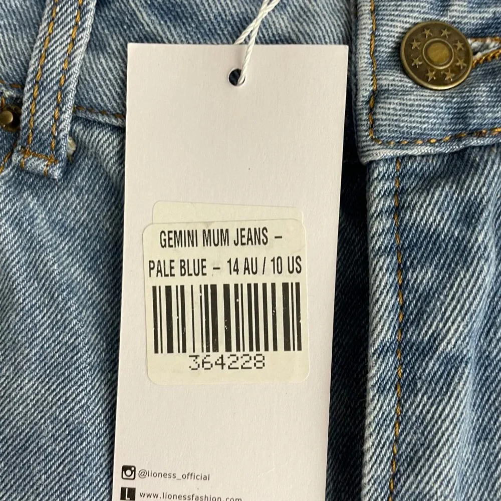 LIONESS Gemini Mum Jeans - Size XL‎ (US 10)